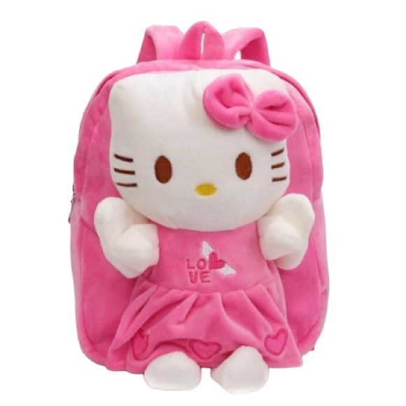 NEW Hello Kitty Angel Doll Soft Plush Huggable Kindergarten Backpack Pink White - Picture 1 of 12